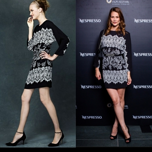 Bcbgmaxazria Simone Black Dress Womens - Picture 4 of 6